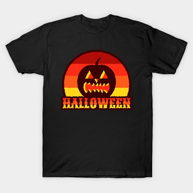 halloween pumpkin silhouette T-Shirt by Faani